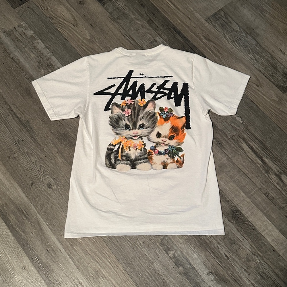 Stussy Kittens White T-Shirt